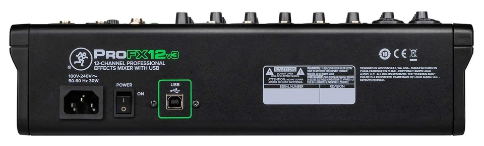Mackie ProFX12v3 12-Channel Pro Effects Mixer w/USB ProFX12 v3 + Power Strip - Image 4 of 4