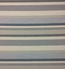 BALLARD DESIGNS BURTON STRIPE GRAY SAND SUNBRELLA OUTDOOR FABRIC 2.5 YARDS 54"W