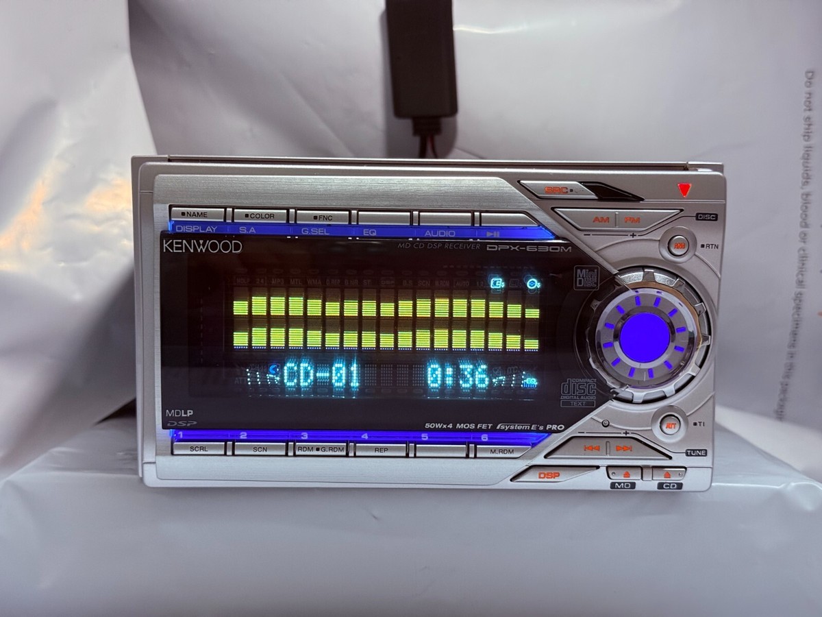 Kenwood DPX-630M 2DIN Vintage CD MD JDM w/ External
