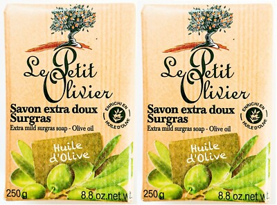 Seife Olivenöl Le Petit Olivier Olive Surgras Oil Savon extra mild 2 x 250g ! 