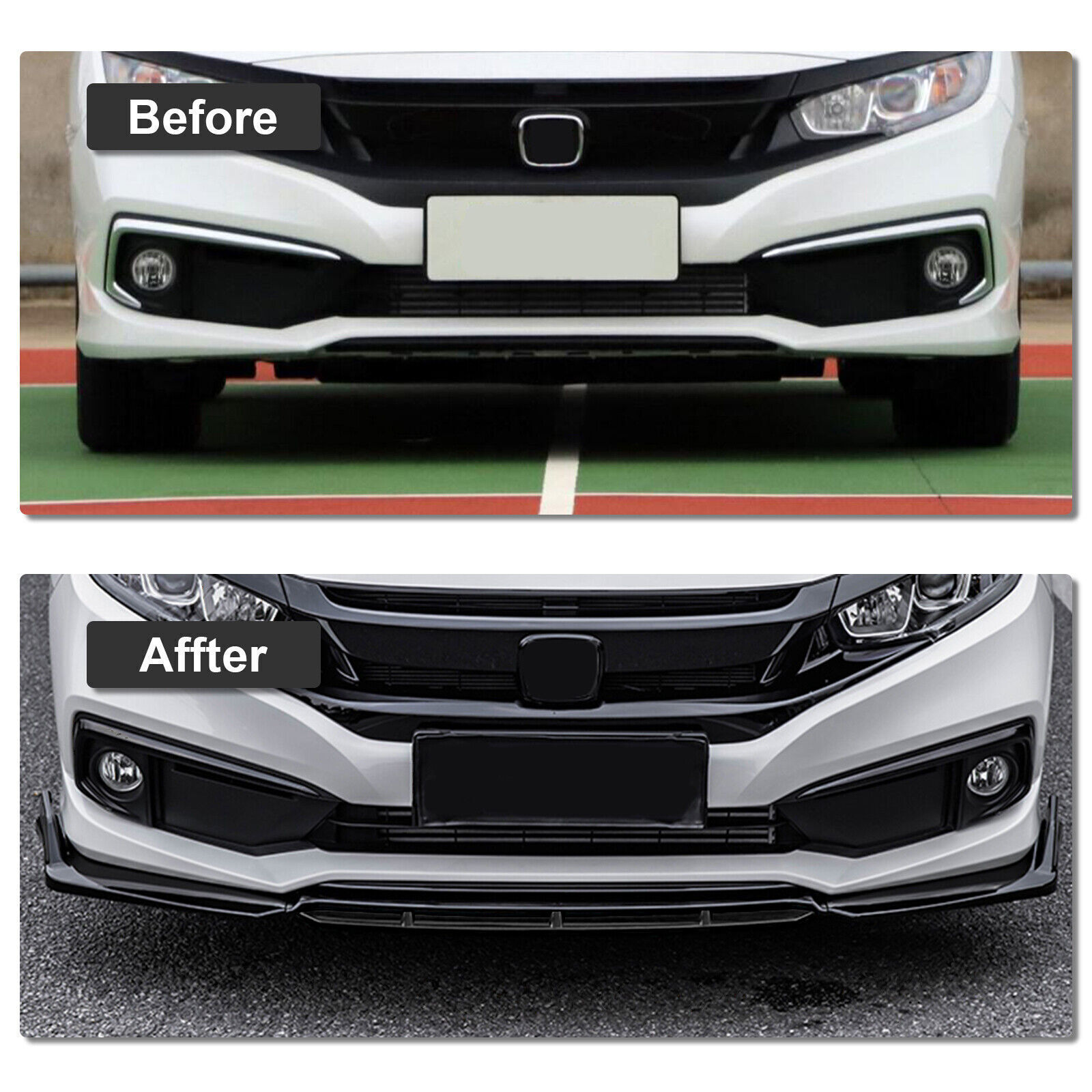 Front Bumper Lip Spoiler Splitter Side Skirt For Bentley Continental