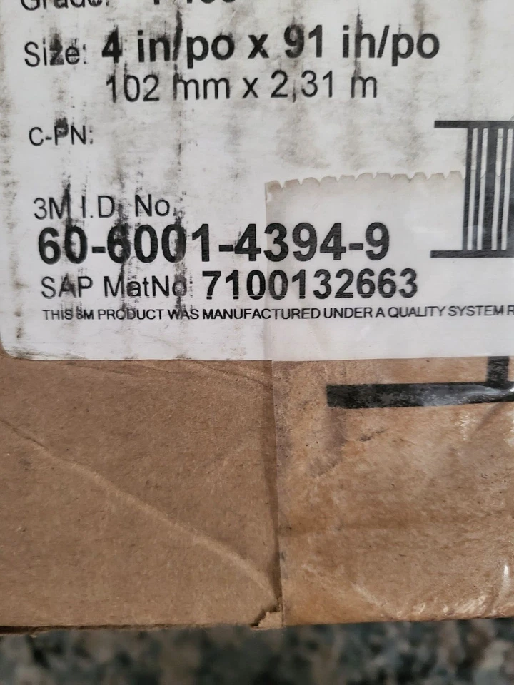 Cinturón de lijado de tela 3M 970DZ, P100 peso en Y, 4 pulgadas x 91 pulgadas, flexión única (25 unidades) Foto 4 de 4