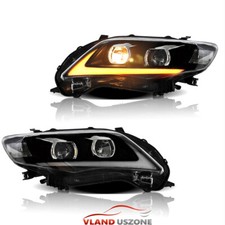 2pcs Projector Headlights Led Drl Front Lamps For 2011 2012 2013 Toyota Corolla 2pcs Projector Headlights Led Drl Front Lamps For 2011 2012 2013 Toyota Corolla