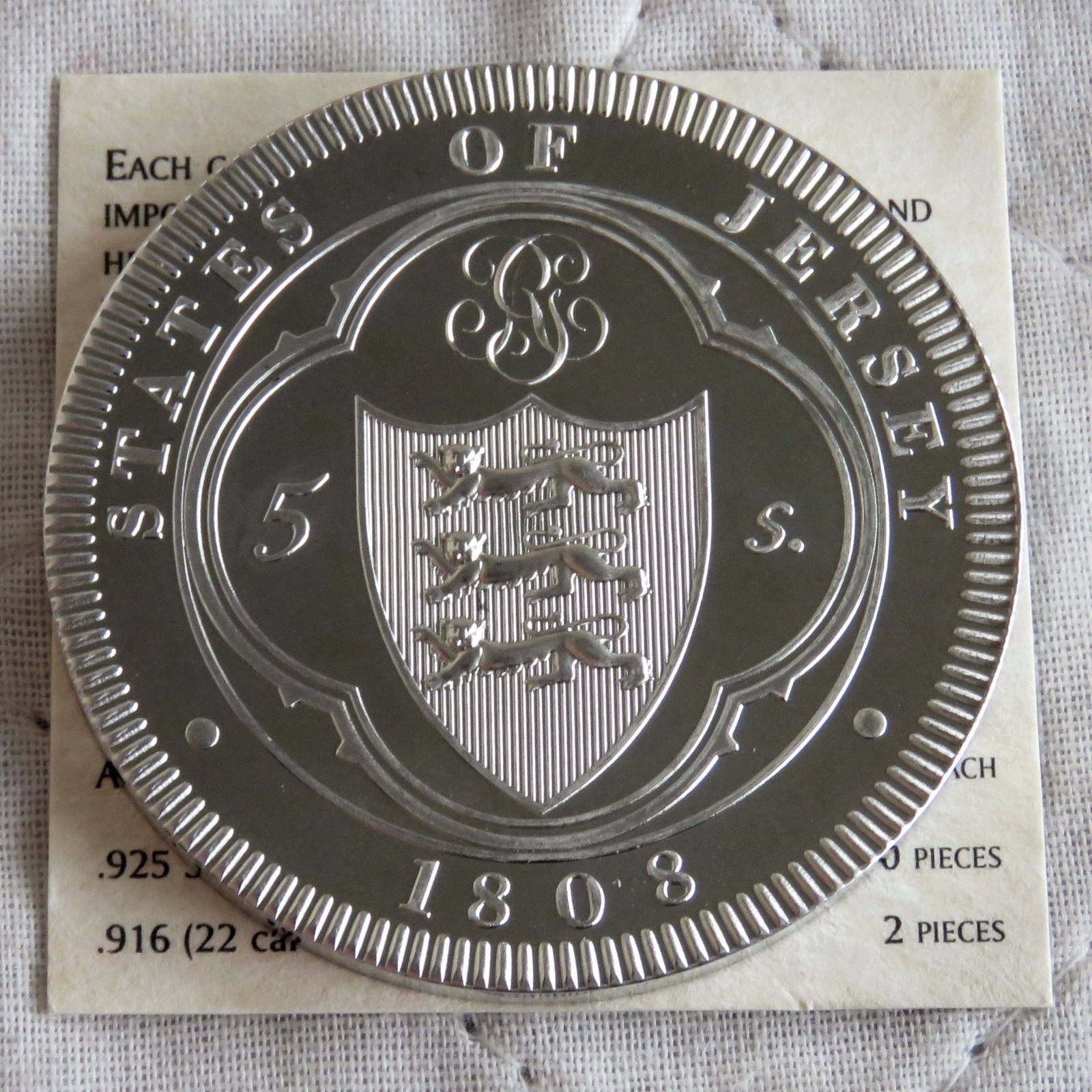 ireland george iii 1808 copper proof pattern crown -... JERSEY GEORGE III 1808 PEWTER PROOF PATTERN CROWN - coa | eBay UK