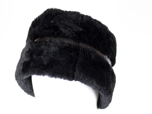 UGG AUSTRALIA WOMENS BLACK FAUX FUR 