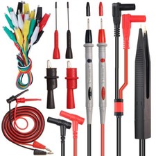 19pcs Electrical Multimeter Test Leads Set With Alligator Clips Test Hook Test P