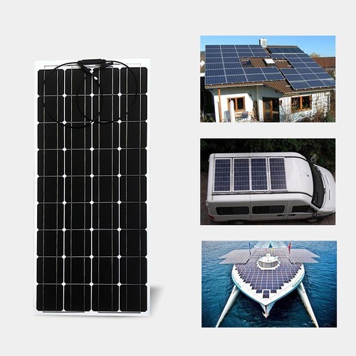 200W 18V Flexible Solar Panel Module Monocrystalline Marine Boat RV Car US - Picture 4 of 8