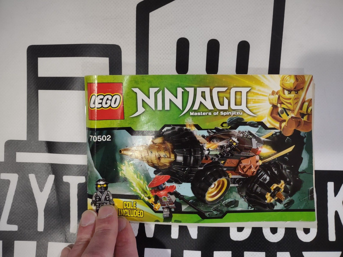Lego Ninjago 70502 Cole Earth Driller Instruction Manual Only No