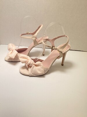 Ted Baker Women's Pink Bow Strap Heevia Heel Sz 8.5