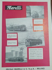 MARELLI AUTOBUS FILOBUS BUS MI-   ADVERT PUBBLICITA' D'EPOCA ADVERTIS ADV-ML14