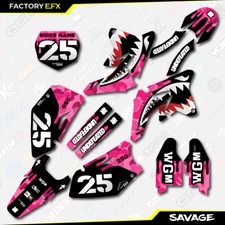 Pink Savage Camo Racing Graphics Kit fits Suzuki RMZ250 RMZ 250 07-09 Decals