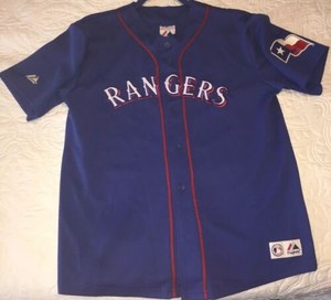 texas rangers button down shirt