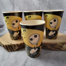 Nightmare Before Christmas Lot of 4 Tumbler Cups Melamine Zrike Brands Halloween