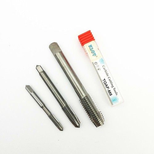 KLOT Solid Carbide Pointed Plug Tap M2M12 Machine Metric Screw Thread