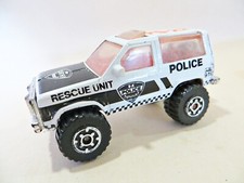 MATCHBOX FORD BRONCO II POLICE RESCUE UNIT 4x4 WHITE/BLACK. EXCELLENT. EM89/MB35