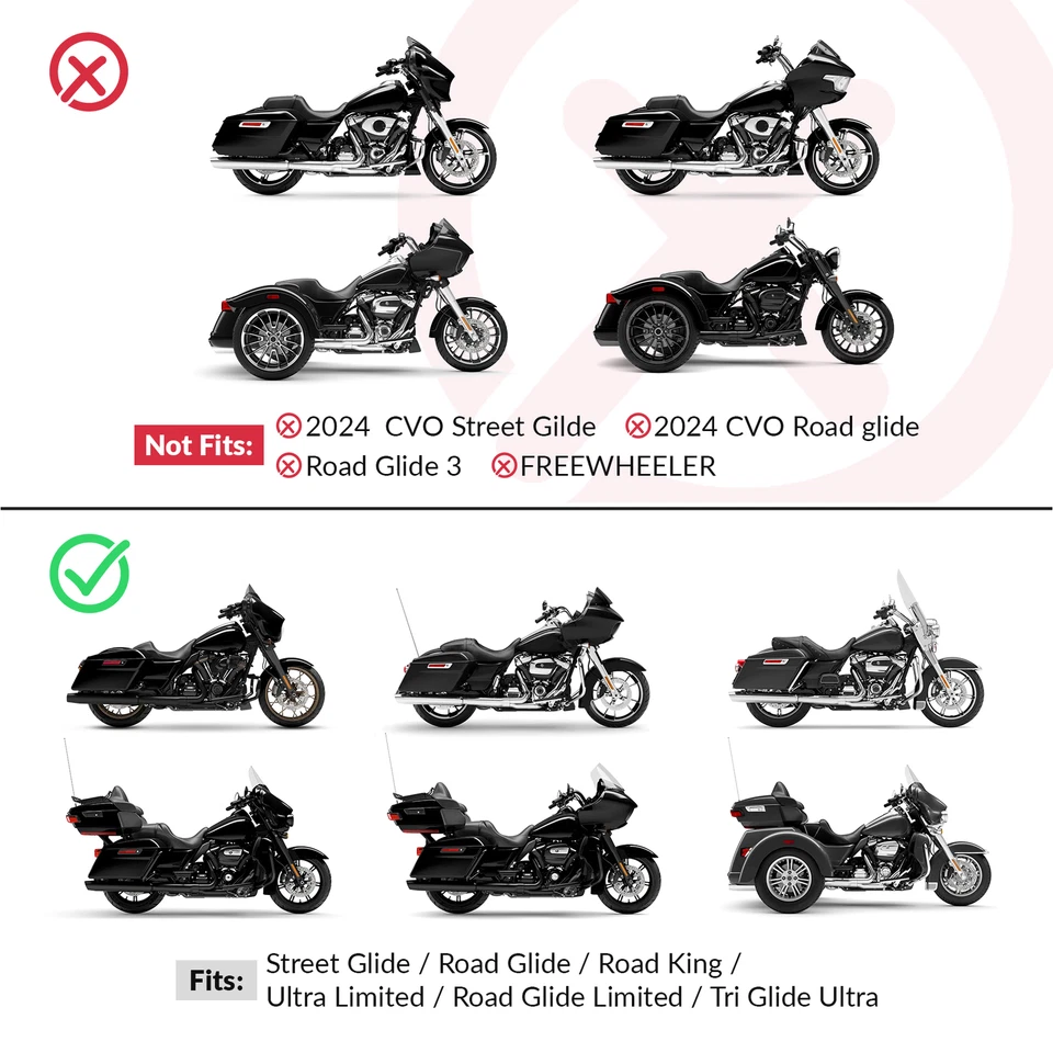 Asiento de hamaca térmica para conductor y pasajero apto para Harley Touring Road Glide 2009-23 Foto 2 de 4