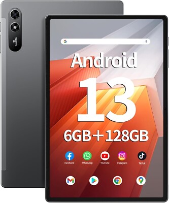 SGIN Tablet 10,1 Zoll Android 12 Tablet PC 8GB RAM 128GB Speicher