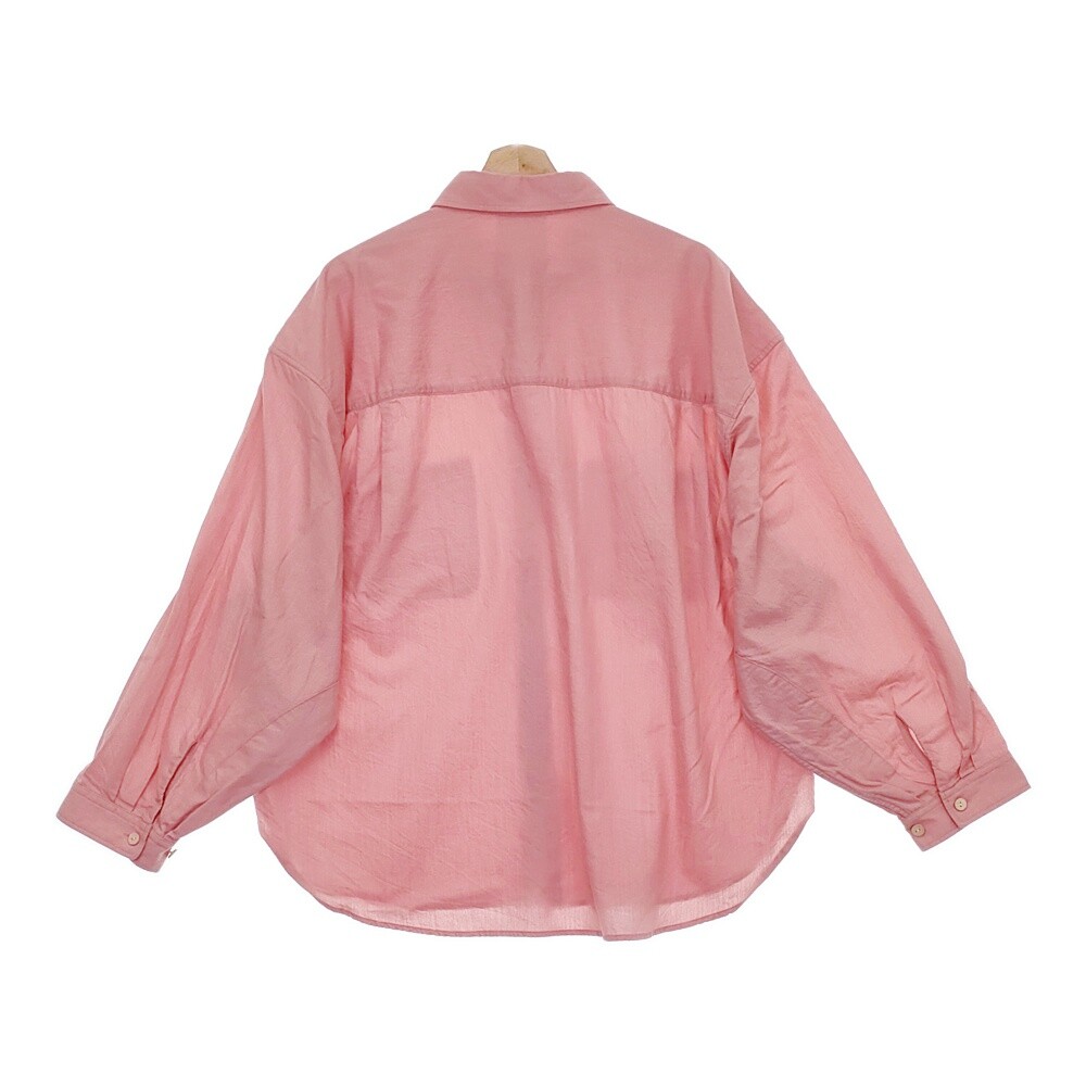 refomed WRIST PATCH WIDE SHIRT CHAMBRAY RESH-012 Size 1 pink 5 
