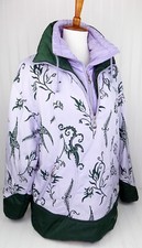 Womens Sportalm Kitzbuhel Ski Winter Pullover Jacket Size 40 Purple Dark Green