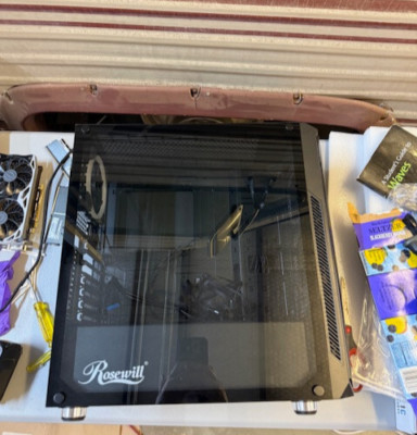 Rosewill PC Computer Case Glass Side With Fans *Flaw