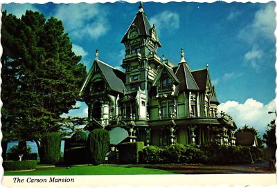 Vintage Postcard 4x6- The Carson Mansion, Eureka UnPost 1960-80s