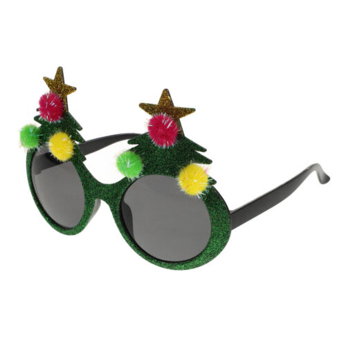 1Pc Chrismas Glasses Funny Glitter Sunglasses Novelty Photo Props for Party