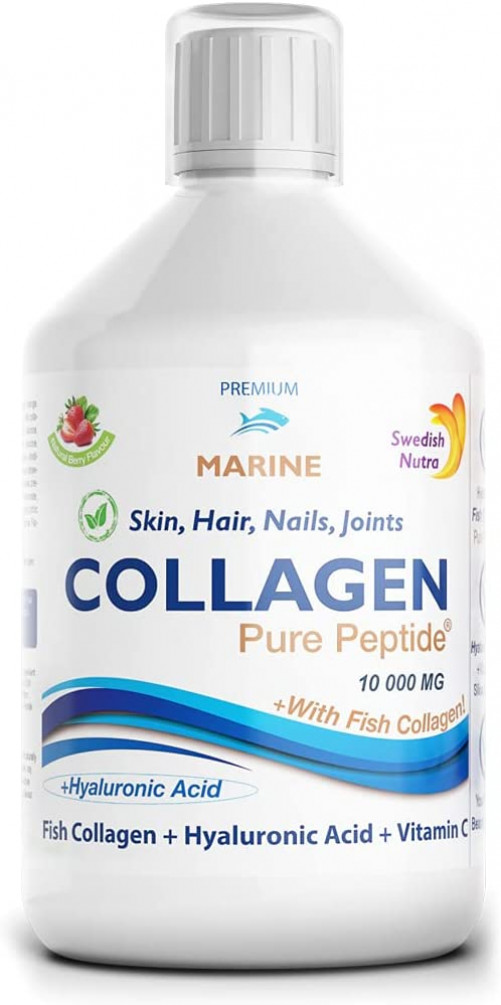 Swedish Nutra Ready to Drink Marine Collagen 10,000Mg Per Serving,...