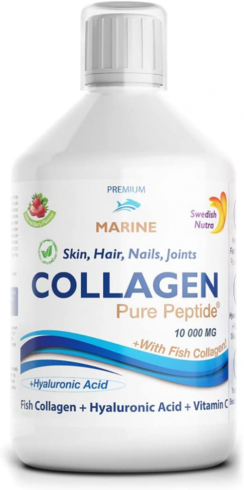 Swedish Nutra Ready to Drink Marine Collagen 10,000Mg Per Serving,...