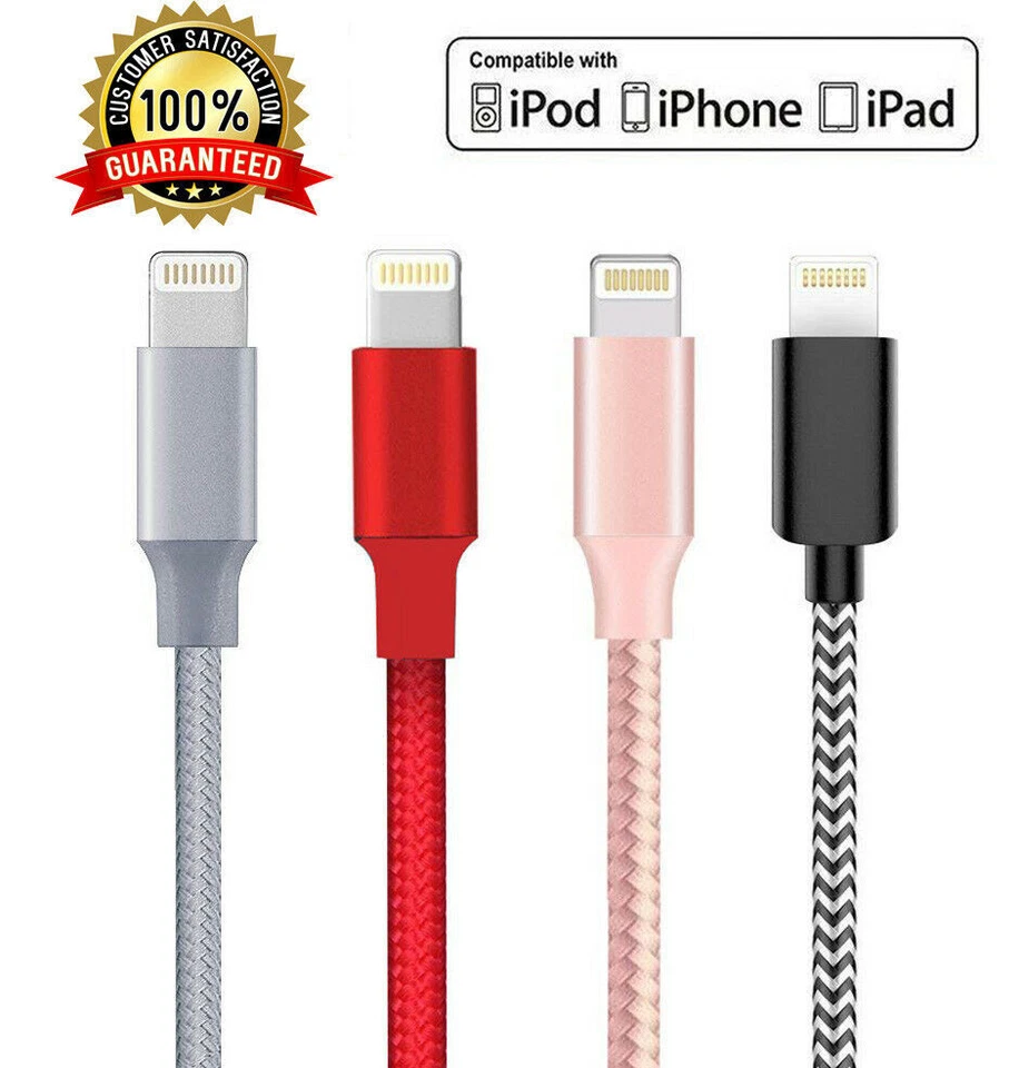Wholesale 10Ft USB to iPhone Cable Fast Charger For iPhone 14 13 12/Pro Max Cord - Image 3 of 4