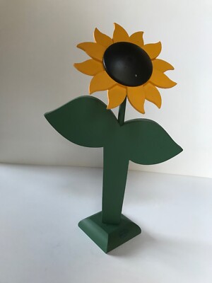 Sonnenblumen Statuette Holz bemalt | sunflower statuette wood painted