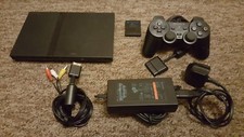 PS2 Sony Playstation 2 Slim Console - Tested and Working - Bundle