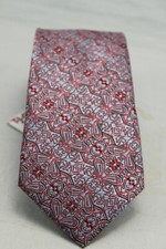Versa Men's Pink Gray Floral Tie
