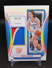 2023-24 Panini Immaculate Collection Remarkable JERSEYS Josh Giddey /10 GAMEWORN