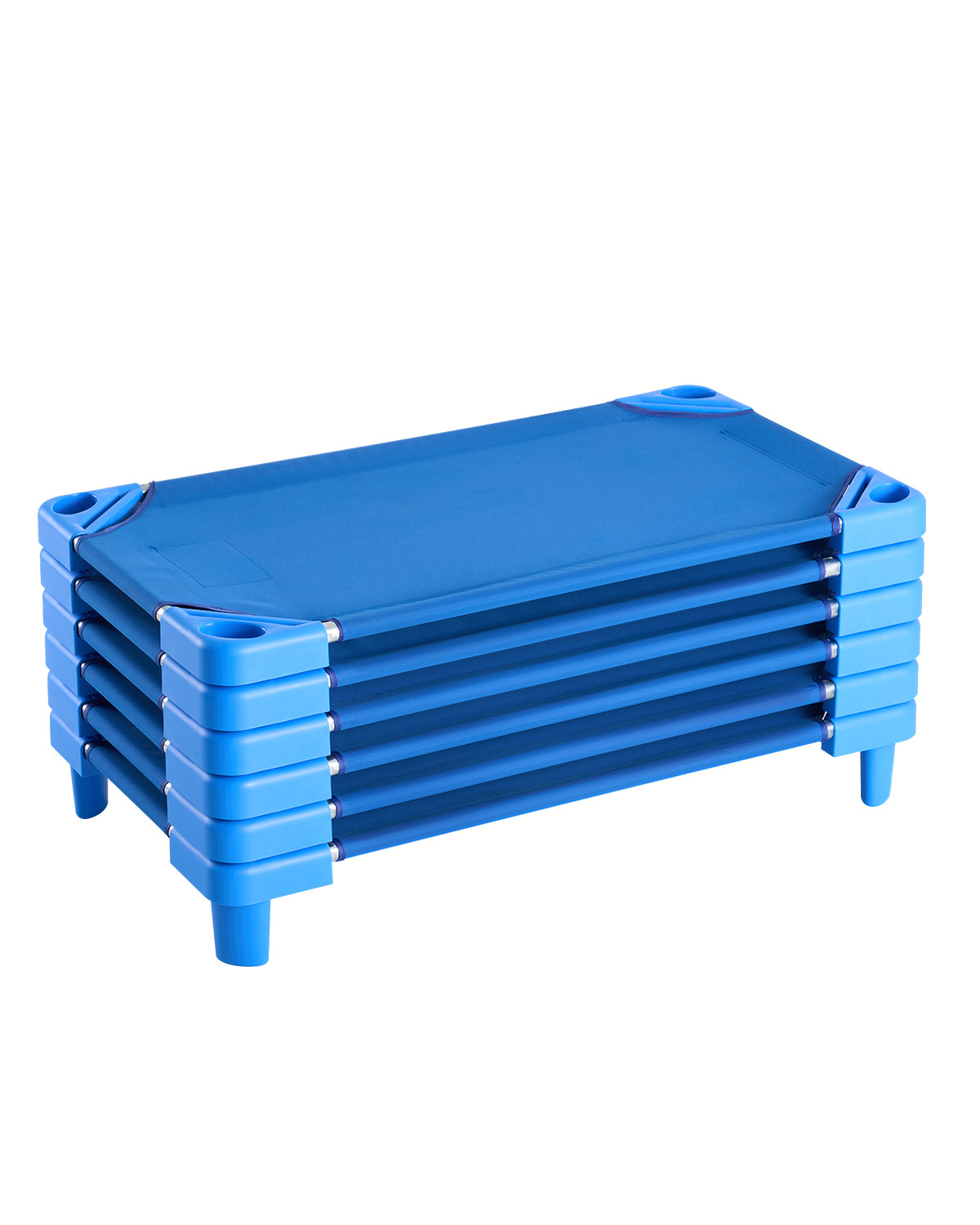 Lit de sieste empilable pour tout-petits VEVOR bleu 102x57 cm lot de 6