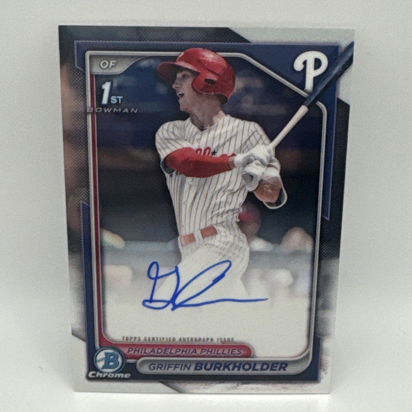 2024 Bowman Draft Chrome Prospect 1st Auto Griffin Burkholder #CPA-GB Auto