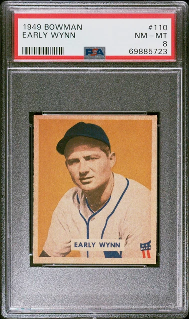 1949 Bowman Early Wynn #110 PSA 8