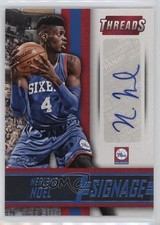 2014-15 Panini Threads Signage 39/49 Nerlens Noel #17 Auto pu3
