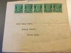 GB STAMPS GUERNSEY UNDER OCCUPATION 1941 1/2d COAT OF ARMS FIRST DAY COVER X5