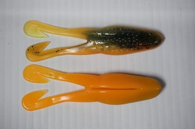 25 - Zoom 4.25'' Topwater Horny Toad Soft Plastic Bass Fishing Lures
