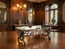 art nouveau Silver-plate Secession Jugendstil Toothpick Holder Table Tray 19th C