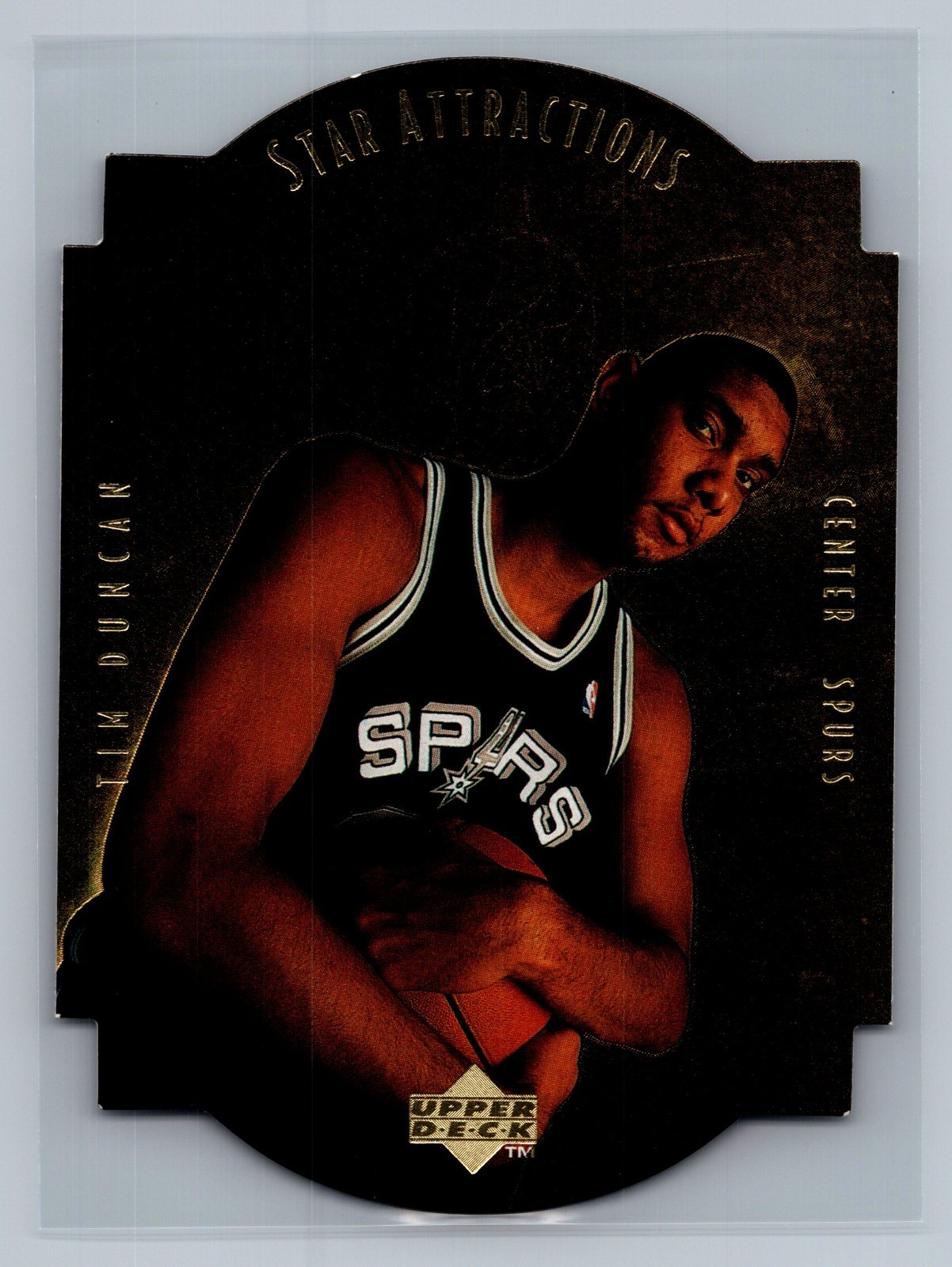 1997-98 Upper Deck - Star Attractions Gold Tim Duncan #SA11 (RC) - HOF NM