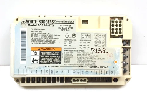 White-Rodgers 50A50-472 D340790P01 Furnace Control Board CNT1849 used #P132