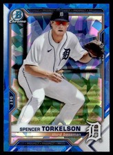 2021 Bowman Draft Chrome Sapphire Spencer Torkelson Detroit Tigers #BCP-96