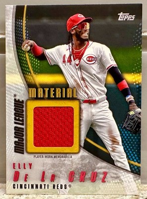 JERSEY # MATCH! 2025 Topps Update Elly De La Cruz Gold GU Jersey 44/50! REDS!