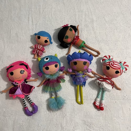 Lalaloopsy 6er Set Bluebell, Konfetti, Streifen, Fell Grrs +2 NICHT trennend