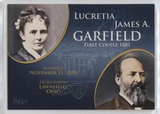 2008 Topps Update First Couples Lucretia Garfield James A Garfield #FC-19 2k3