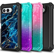 For T-Mobile Revvl 8 5G Phone Case Full Body Tempered Glass Screen Protector