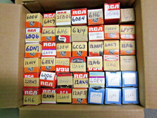 Lot Used Vacuum Tubes in Boxes TV Radio Audio RF