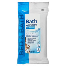 Equate Premium Heavyweight Bath Cleansing Washcloths, 8-Count, 8 x 8 Cloth.