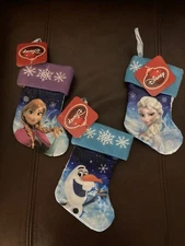 Lot Of 3 NEW NWT Christmas Mini Stocking Frozen Disney
